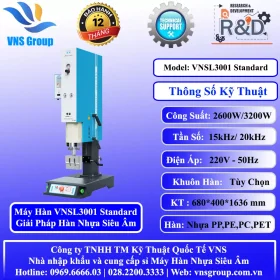 Máy Hàn Nhựa Siêu Âm VNSL3001 15kHz – 20khz 2000W-3200W